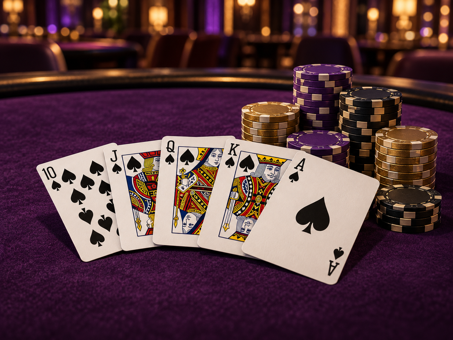 WINLAJU88 poker cards and casino chips
