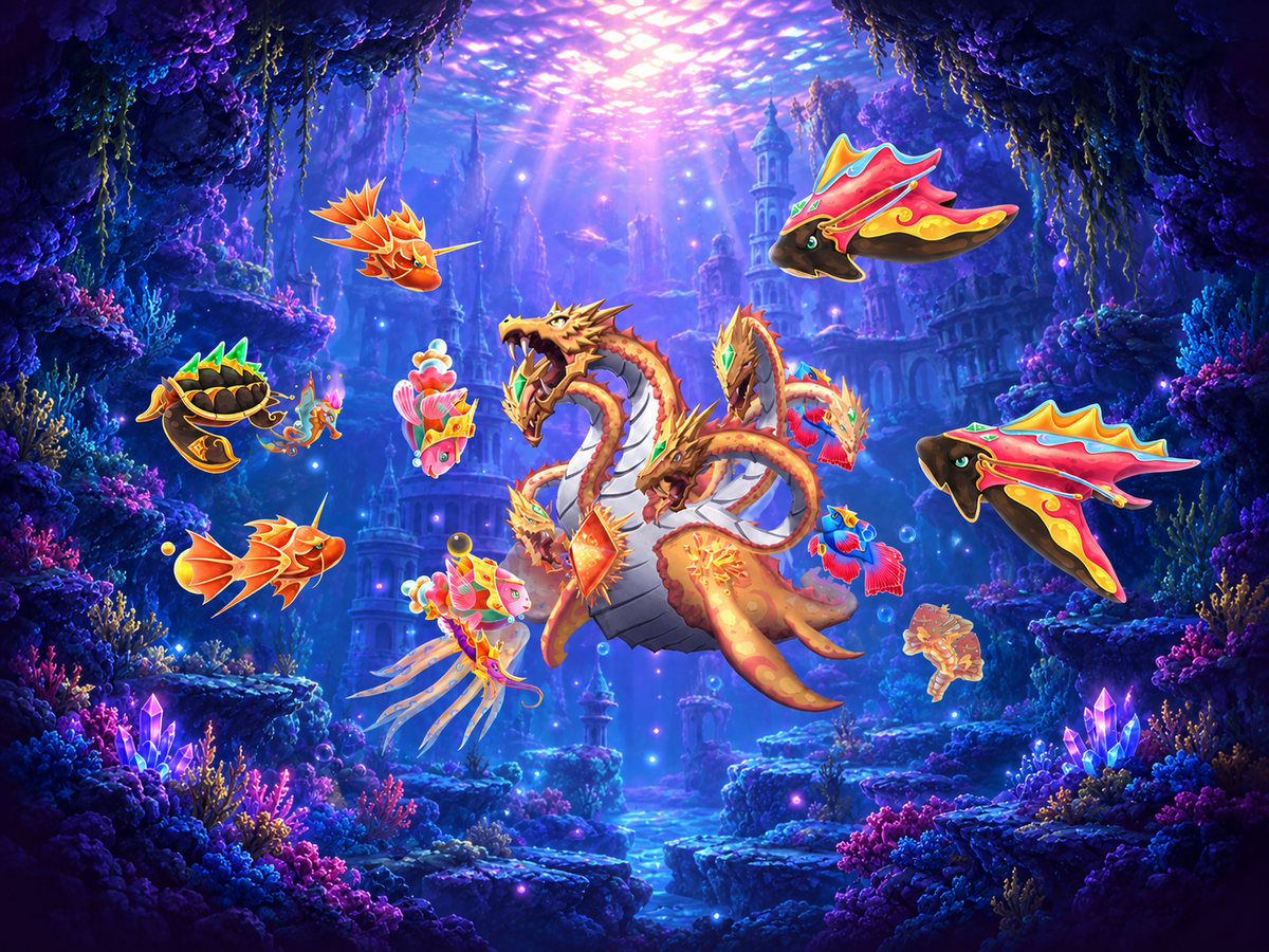 Lustrous Ocean by SimplePlay — WINLAJU88 fishing game artwork