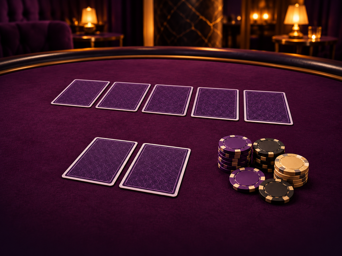 Texas Hold'em poker format illustration for WINLAJU88