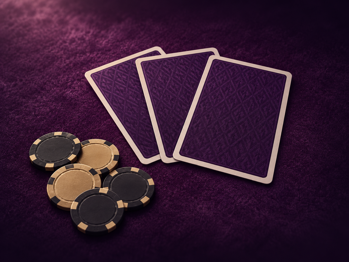 Three Card Poker poker format illustration for WINLAJU88