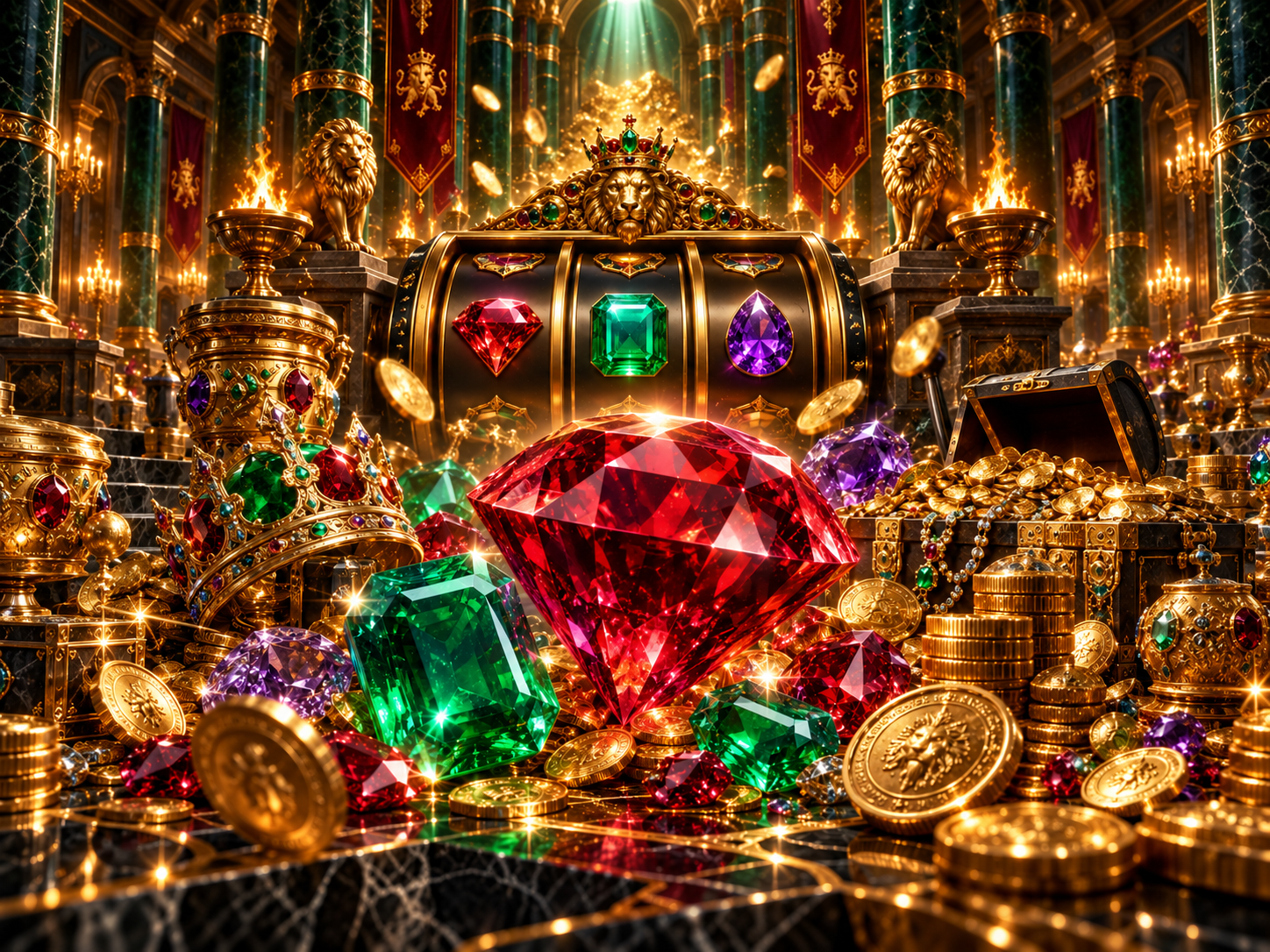 Decorative gemstone illustration accompanying the Super Ace guide