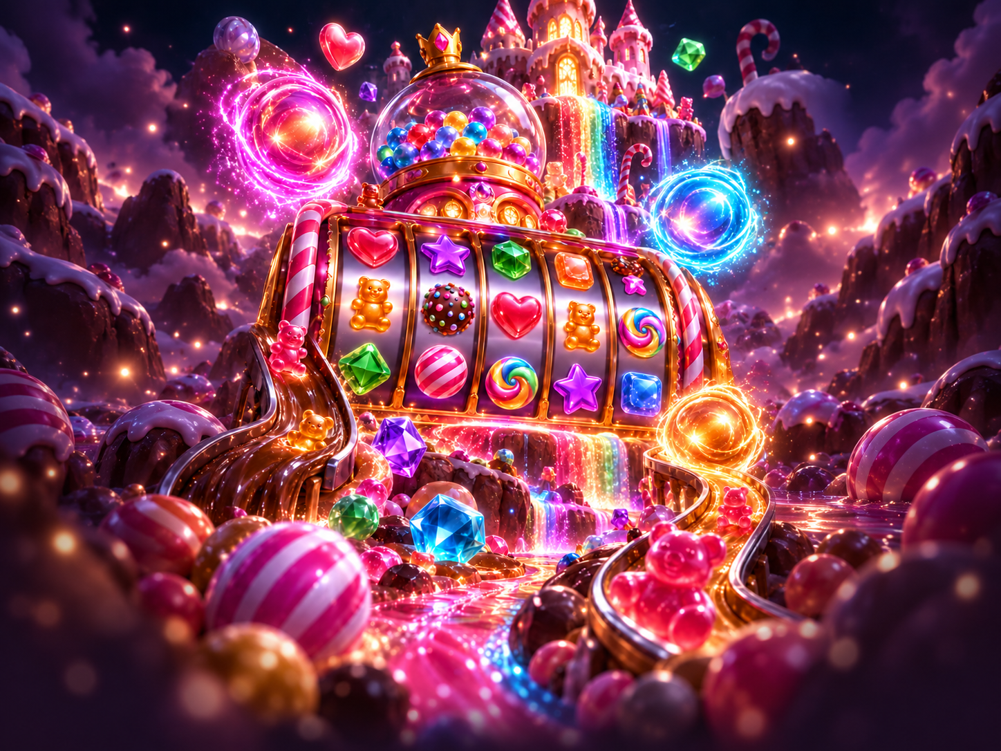 Candy theme illustration for the Sweet Bonanza guide